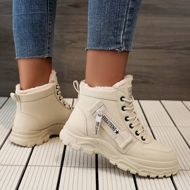 Arvène | Bottines Femme Fourrées Lacées Hiver - Image 3