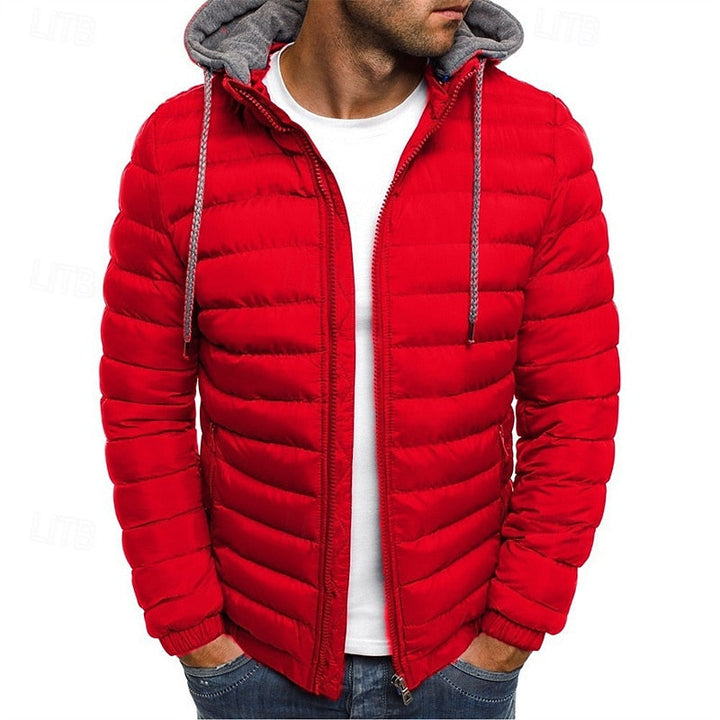 Arvéon | Homme Doudoune à Capuche Matelassée Hiver - Royal Blue - Image 3