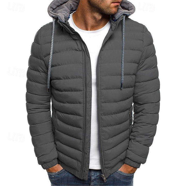 Arvéon | Homme Doudoune à Capuche Matelassée Hiver - Royal Blue - Image 4