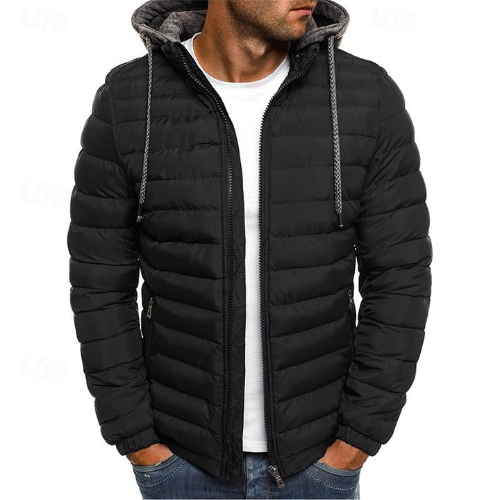 Arvéon | Homme Doudoune à Capuche Matelassée Hiver - Royal Blue - Image 7