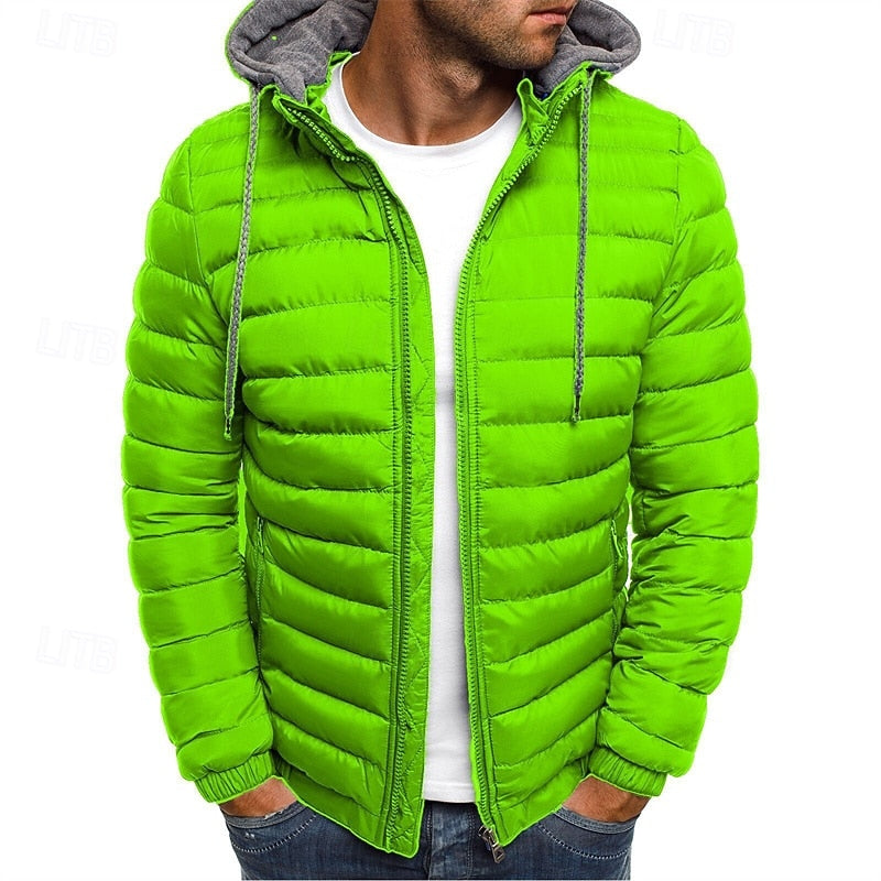 Arvéon | Homme Doudoune à Capuche Matelassée Hiver - Royal Blue - Image 8