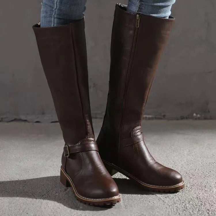 Gilvorde | Femme Bottes Hautes Cuir Boucle — vue 2