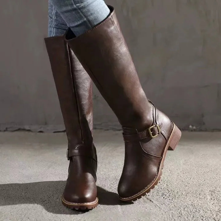 Gilvorde | Femme Bottes Hautes Cuir Boucle — vue 3