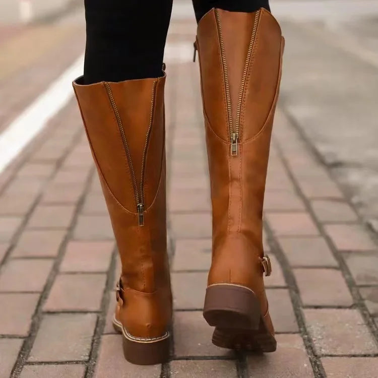 Gilvorde | Femme Bottes Hautes Cuir Boucle — vue 6