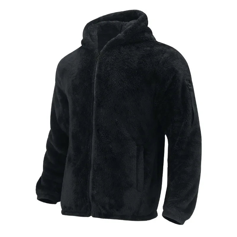 Arvond | Veste polaire à capuche homme zippée - Camel - Image 5
