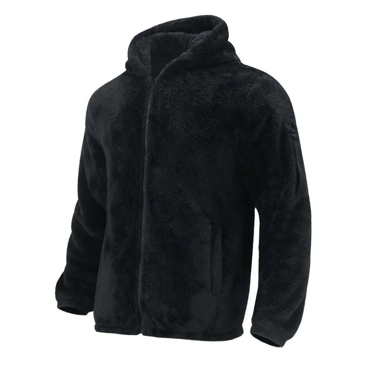 Arvond | Veste polaire à capuche homme zippée - Camel - Image 5