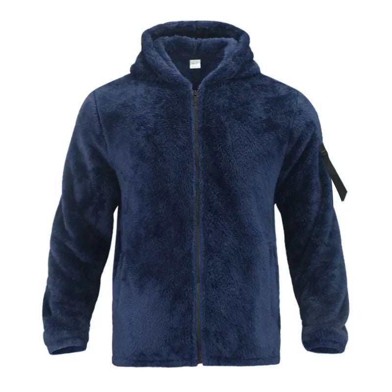 Arvond | Veste polaire à capuche homme zippée - Camel - Image 6