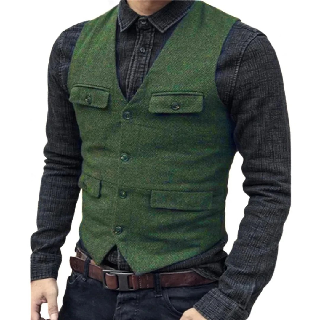 Lorvaine | Homme Gilet Col V Slim Fit — vue 3