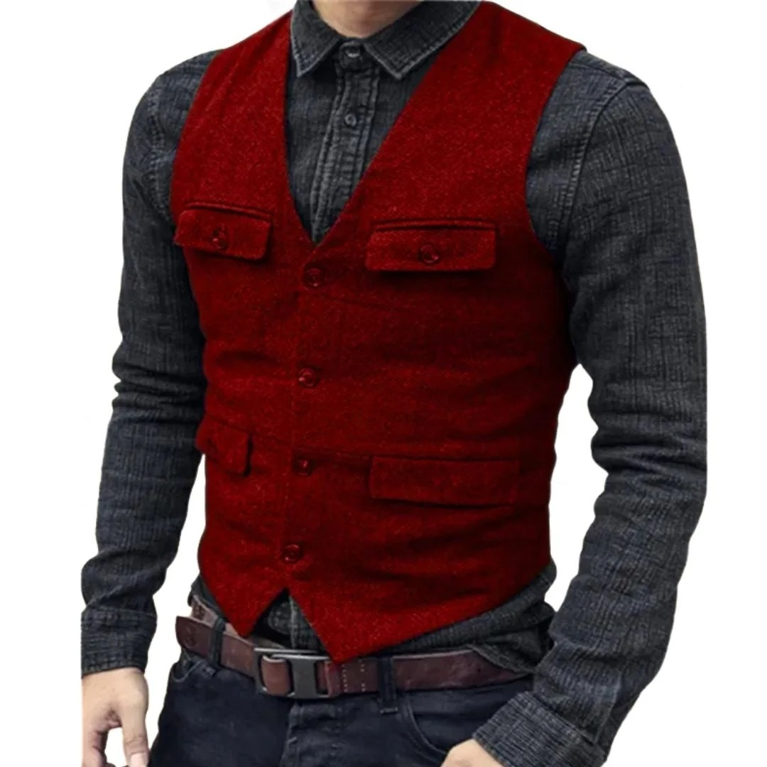 Lorvaine | Homme Gilet Col V Slim Fit — vue 4