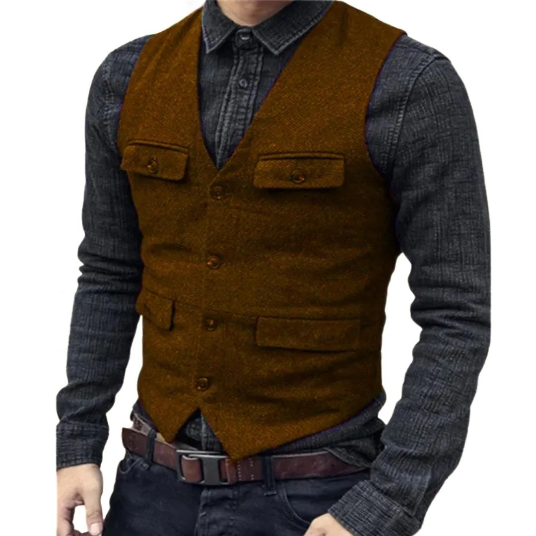 Lorvaine | Homme Gilet Col V Slim Fit — vue 5