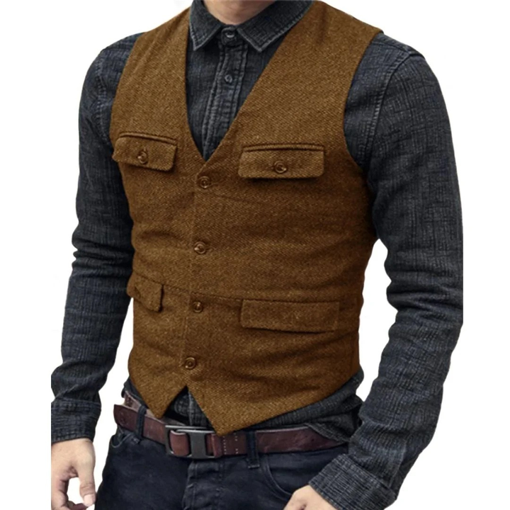 Lorvaine | Homme Gilet Col V Slim Fit — vue 9