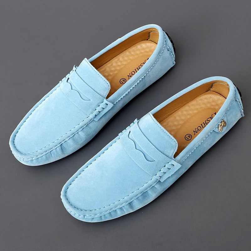 Bastien | Men's Penny Loafer Slip-On Shoes - Green - Image 2