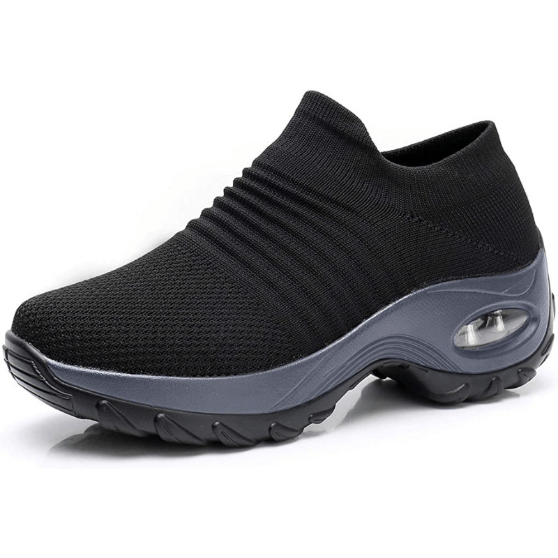 Beatrice | Women's Slip-On Arch Support Sneakers - Black - Image 2