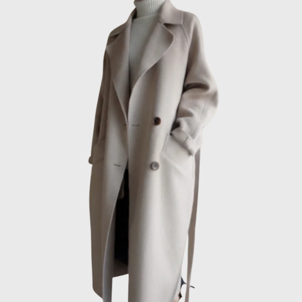 Beatriz | Women's Longline Double Breasted Overcoat - Image 1