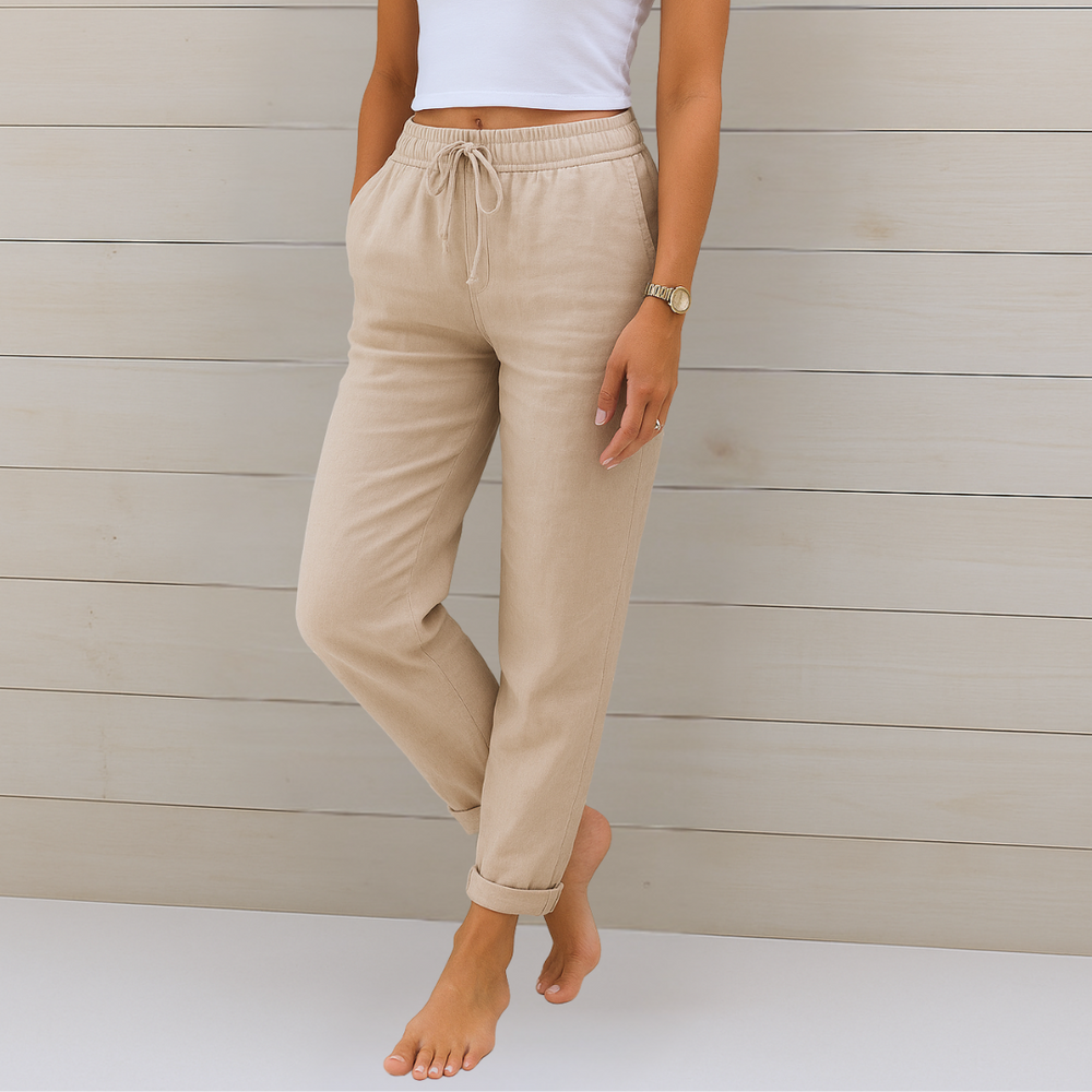 Bellamy | Women's Drawstring Elastic Waist Pants - Image 2