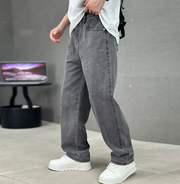 Belvorn | Homme Jean Coupe Droite Taille Haute - Image 1