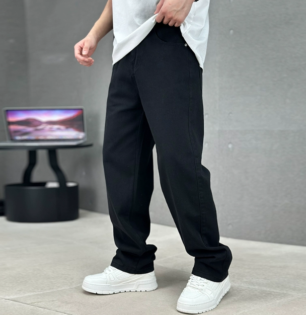 Belvorn | Homme Jean Coupe Droite Taille Haute - Image 3