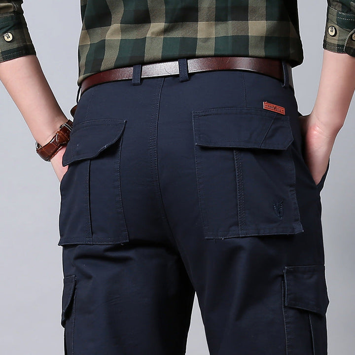 Belvorn | Homme Pantalon Cargo Multi-Poches - Khaki - Image 10