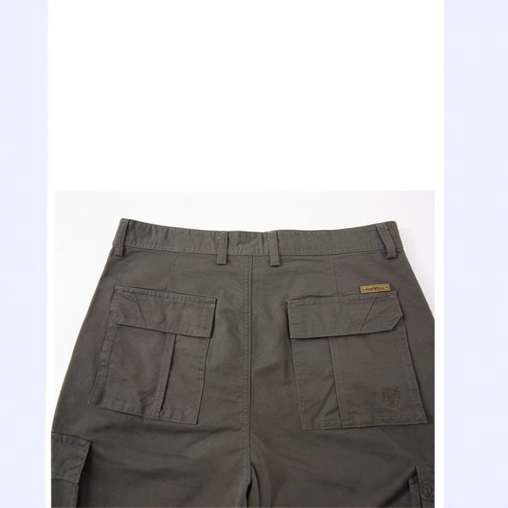 Belvorn | Homme Pantalon Cargo Multi-Poches - Khaki - Image 2