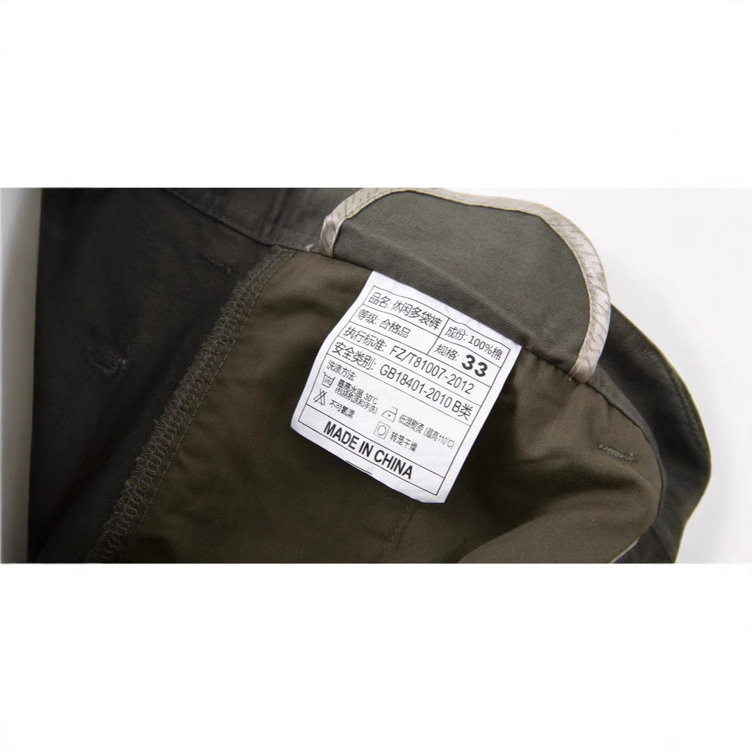 Belvorn | Homme Pantalon Cargo Multi-Poches - Khaki - Image 3