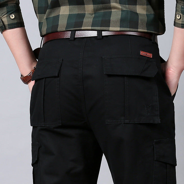 Belvorn | Homme Pantalon Cargo Multi-Poches - Khaki - Image 7