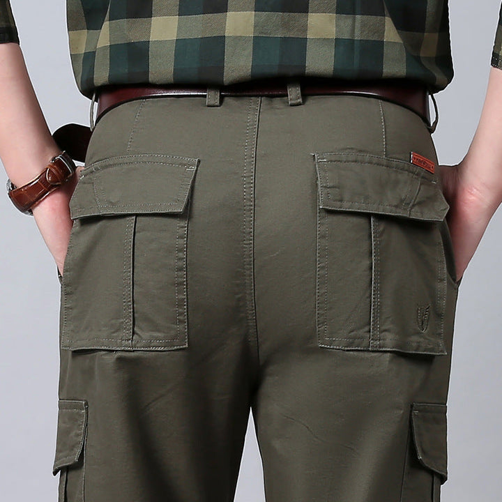 Belvorn | Homme Pantalon Cargo Multi-Poches - Khaki - Image 9