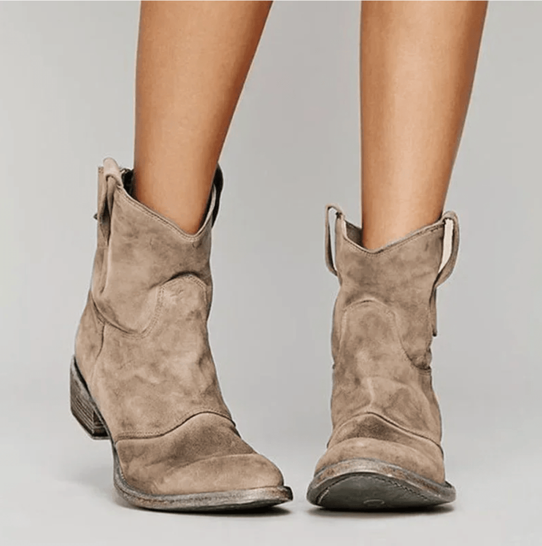 Lyvande | Femme Bottines Western Suédées Talon Plat — vue 2