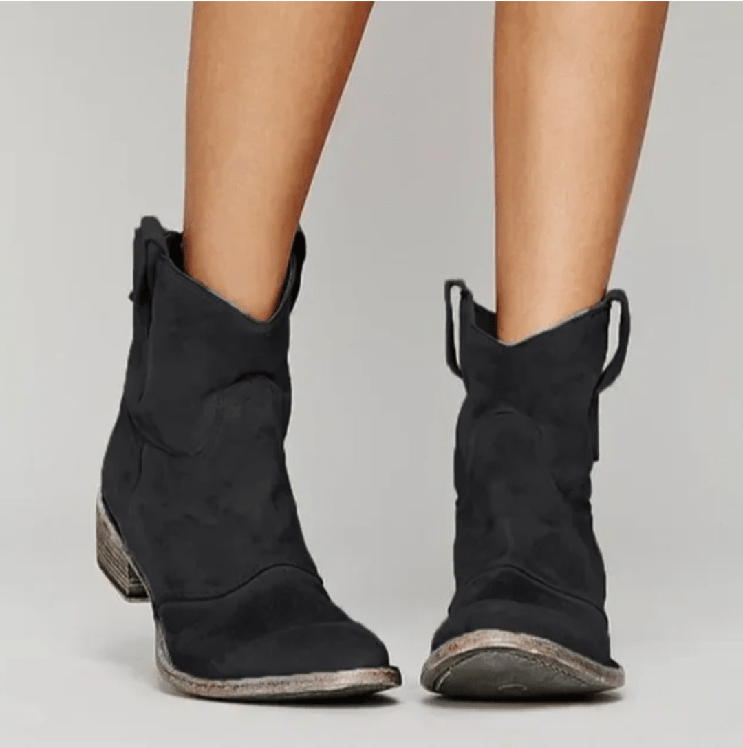 Lyvande | Femme Bottines Western Suédées Talon Plat — vue 3