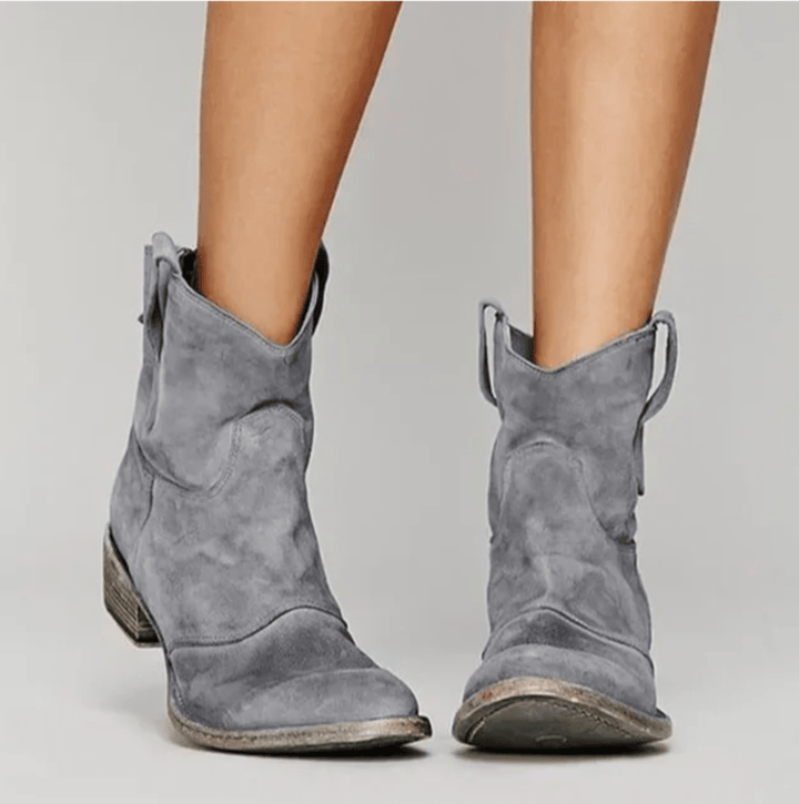 Lyvande | Femme Bottines Western Suédées Talon Plat — vue 4