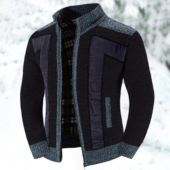 Brelvand | Veste Homme Hiver Zippée Colorblock - Grey - Image 3