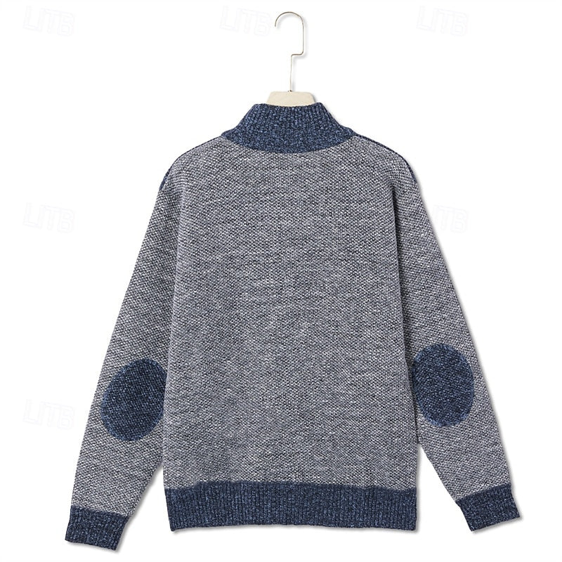 Brelvand | Veste Homme Hiver Zippée Colorblock - Grey - Image 6