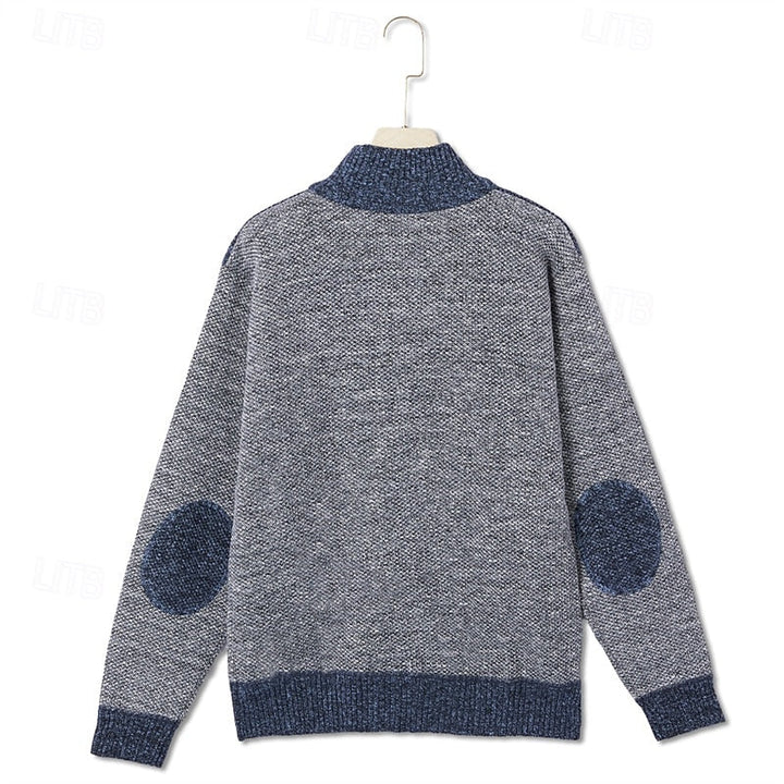 Brelvand | Veste Homme Hiver Zippée Colorblock - Grey - Image 6