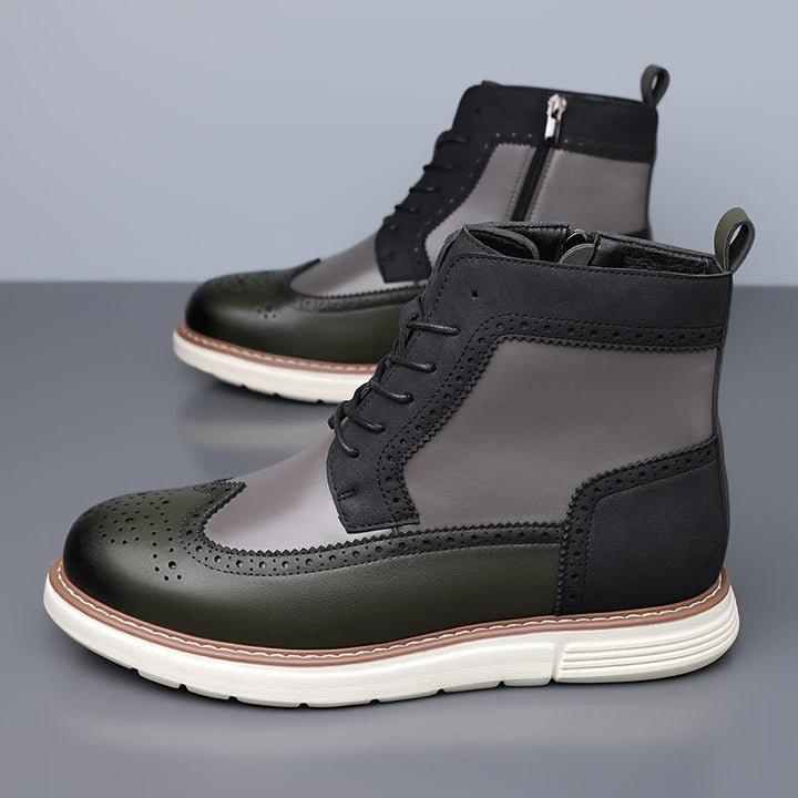 Falvron | Homme Bottines Brogues Lacets Bicolore — vue 10
