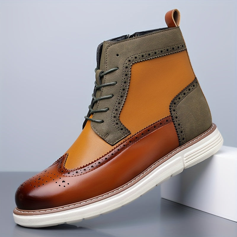 Falvron | Homme Bottines Brogues Lacets Bicolore — vue 7