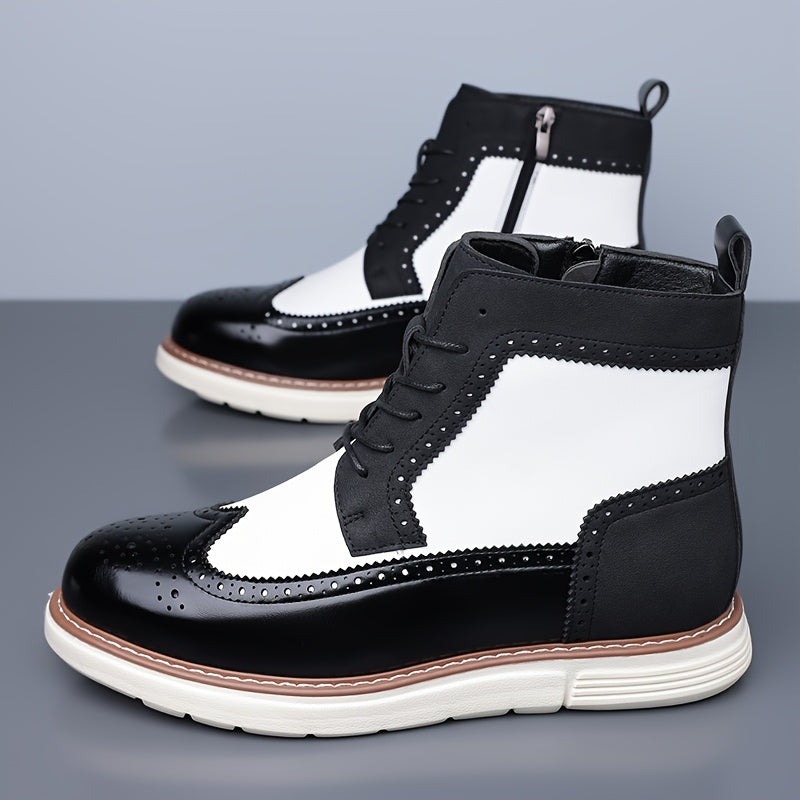 Falvron | Homme Bottines Brogues Lacets Bicolore — vue 8