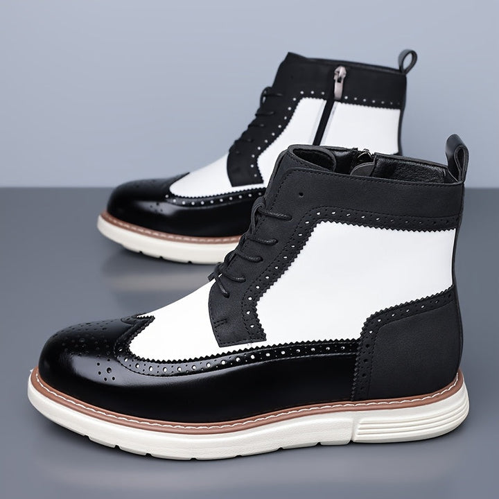Falvron | Homme Bottines Brogues Lacets Bicolore — vue 8