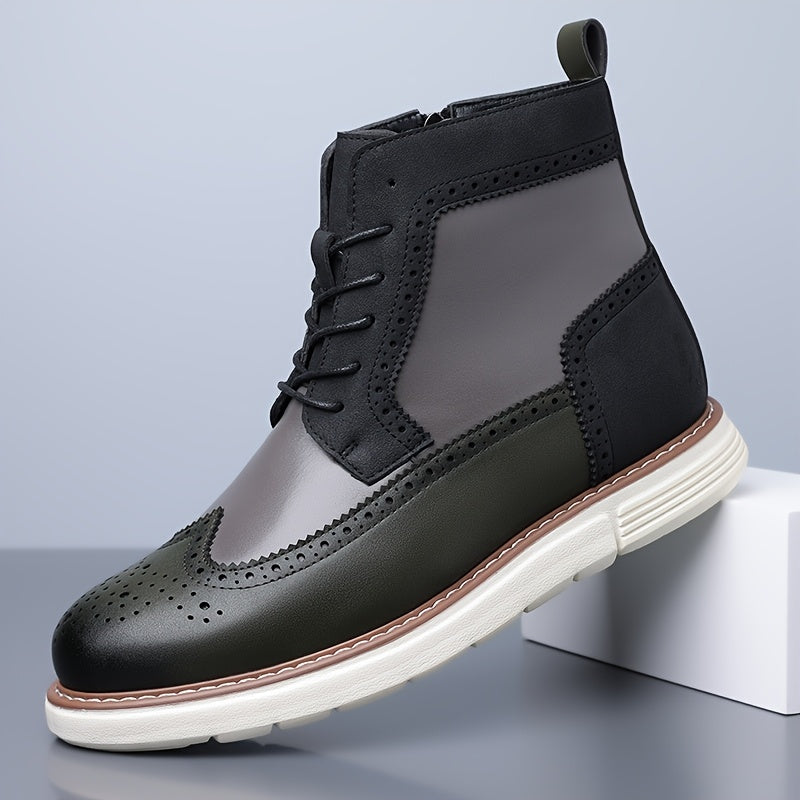 Falvron | Homme Bottines Brogues Lacets Bicolore — vue 9