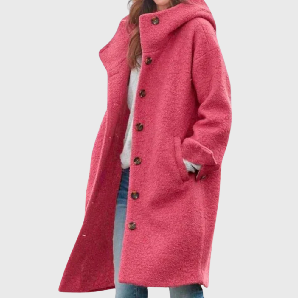 Briallen | Women's Hooded Long Coat - Image 1