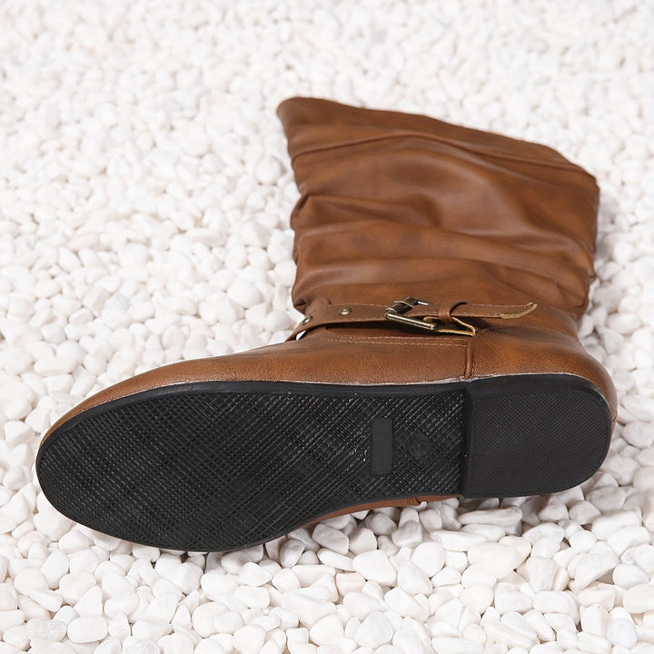 Briavane | Femme Bottes Hautes à Tige Plissée - Image 4