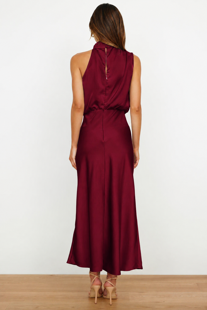 Briavelle | Femme Robe de Soirée Col Halter Midi - Sage - Image 15