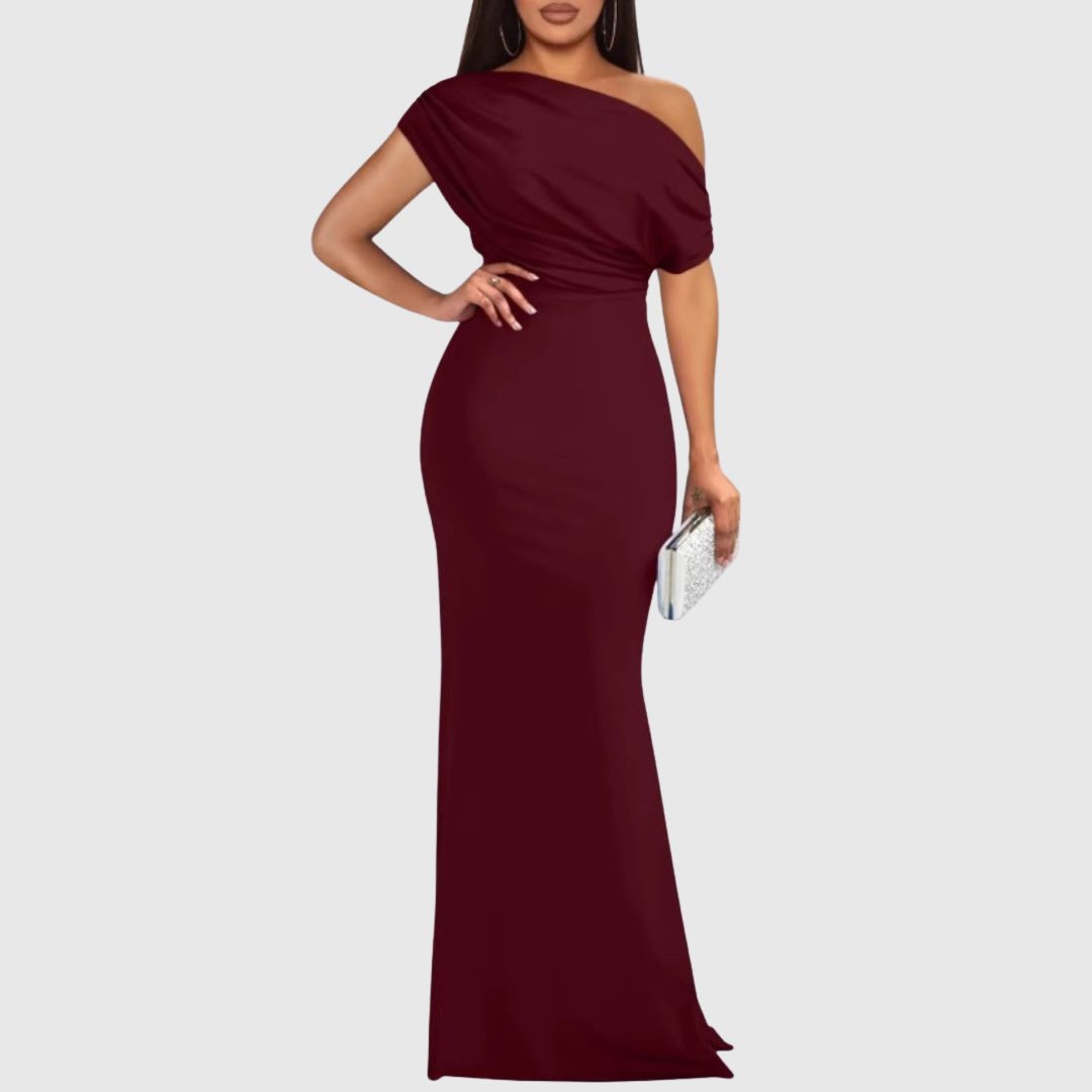 Briavelle | Femme Robe de Soirée Longue Épaule Asymétrique - Image 10