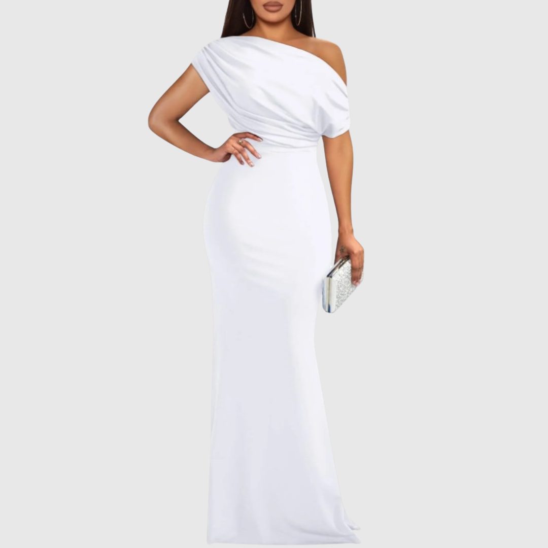 Briavelle | Femme Robe de Soirée Longue Épaule Asymétrique - Image 2