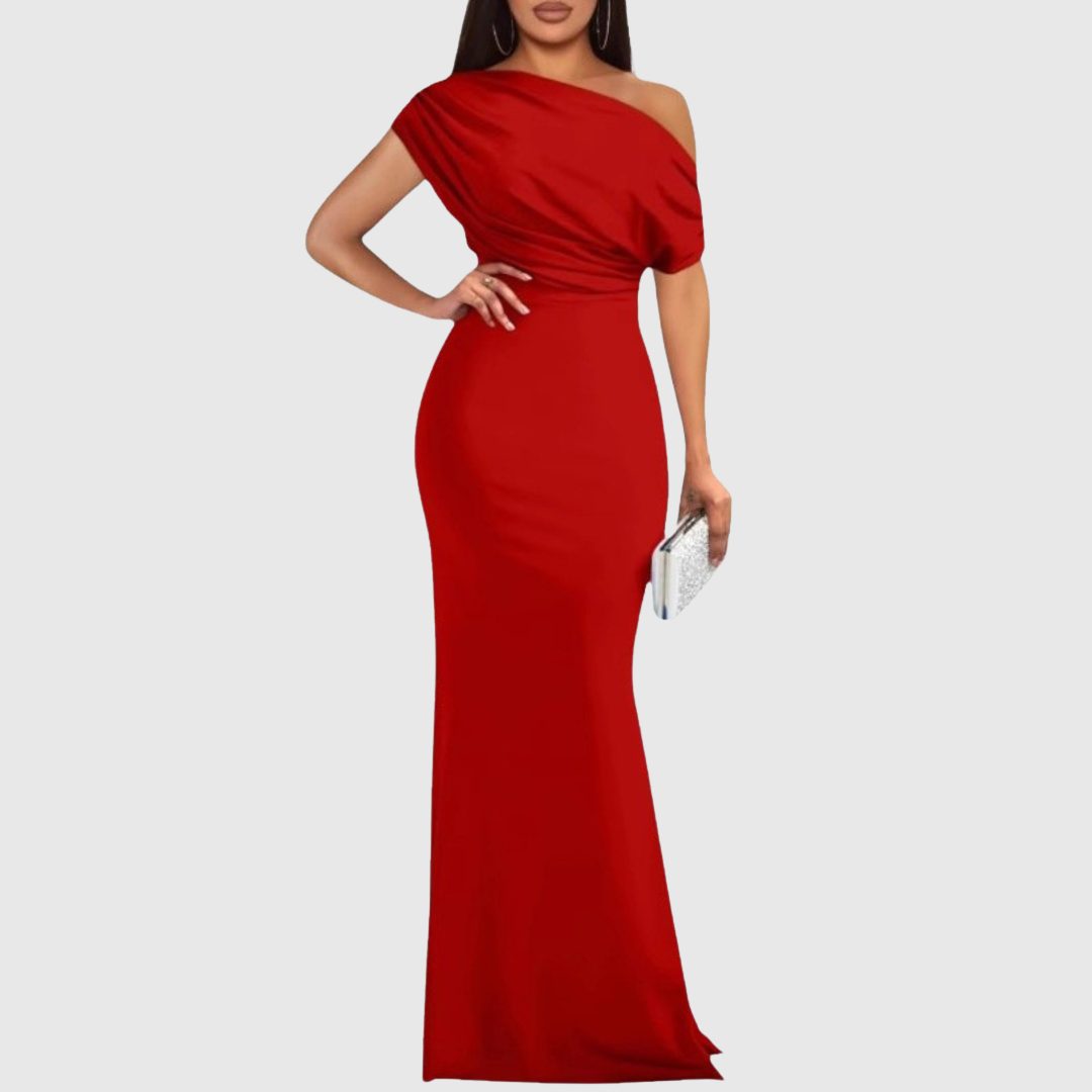 Briavelle | Femme Robe de Soirée Longue Épaule Asymétrique - Image 3