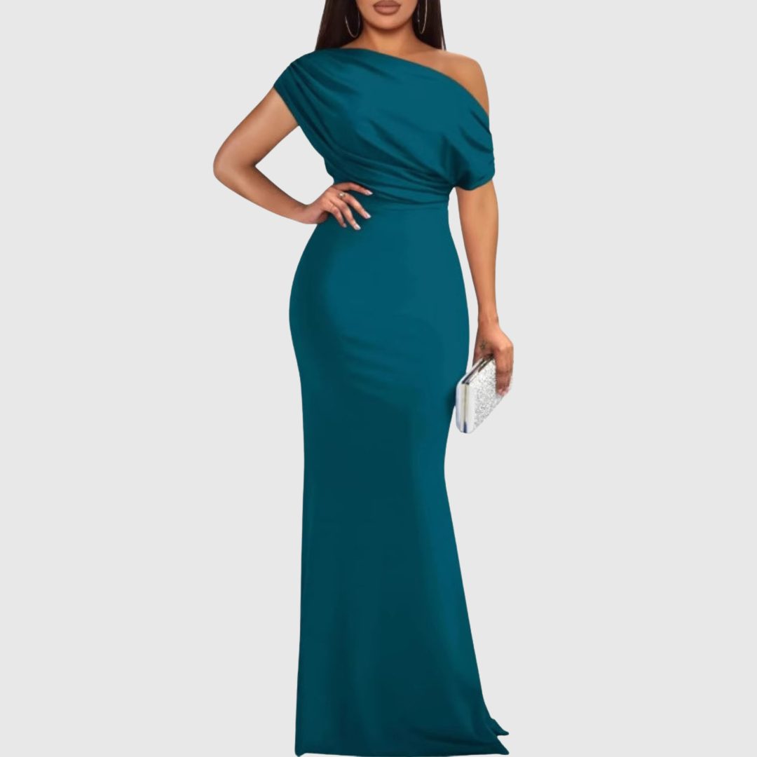 Briavelle | Femme Robe de Soirée Longue Épaule Asymétrique - Image 9
