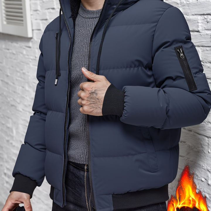 Brémont | Homme Doudoune à Capuche Zippée Hiver - Black - Image 10