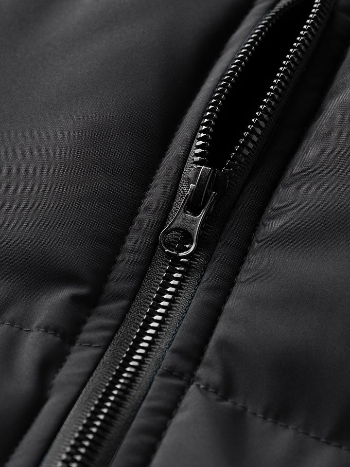 Brémont | Homme Doudoune à Capuche Zippée Hiver - Black - Image 9