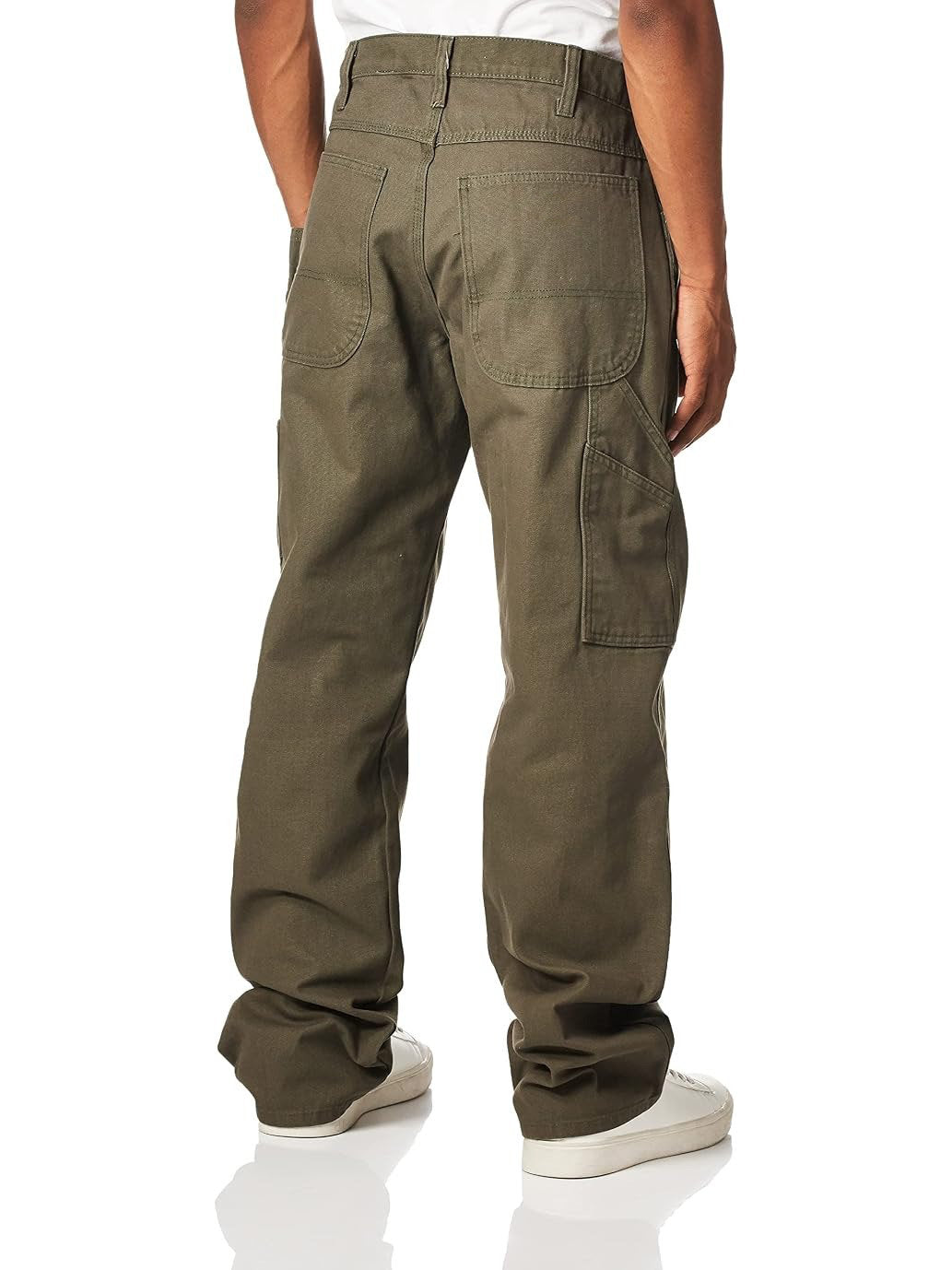 Bréovald | Homme Jean Cargo Coupe Ample - Olive Green - Image 2