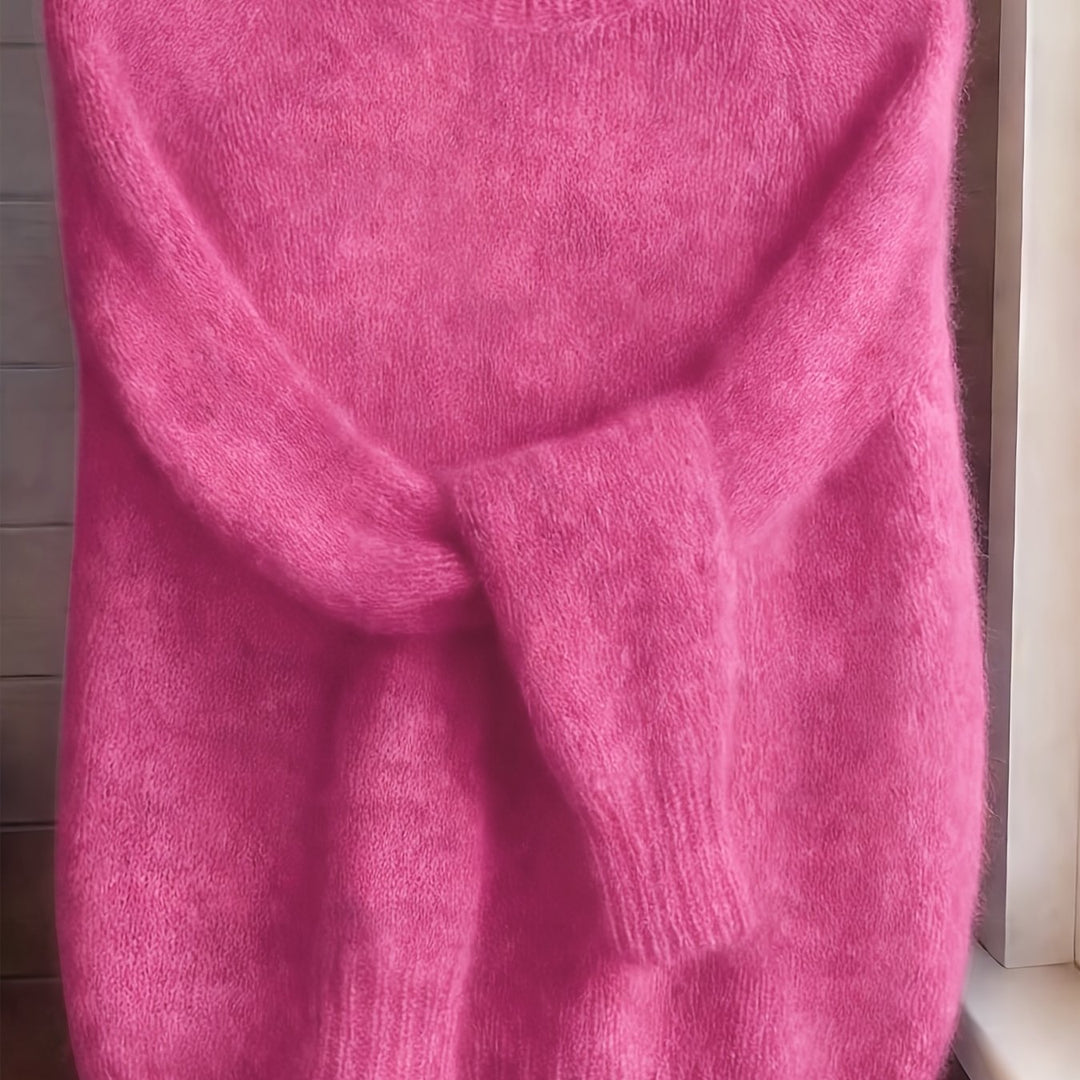 Brévael | Pull Mohair Femme Oversize Col Rond - Image 10
