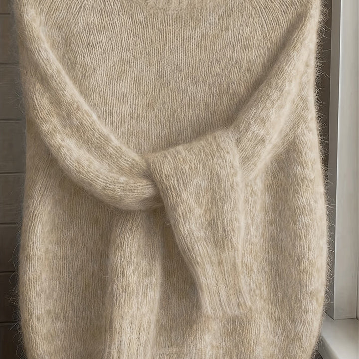 Brévael | Pull Mohair Femme Oversize Col Rond - Image 11