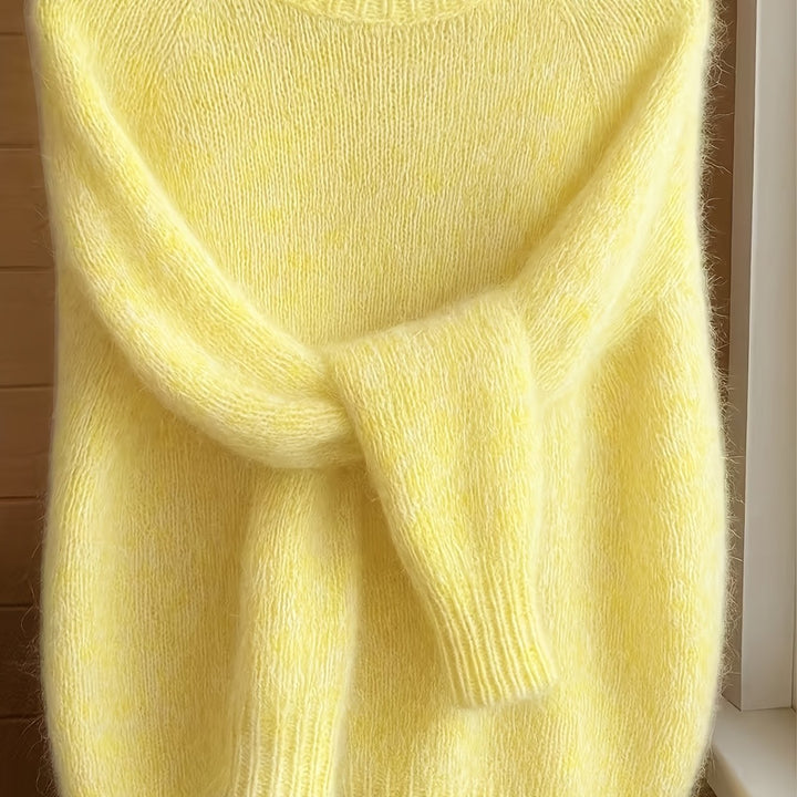 Brévael | Pull Mohair Femme Oversize Col Rond - Image 12